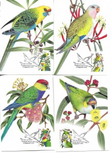 BirdsLot of five (5)  Australia Maximum Cards issued  on 8 Feb. 2005