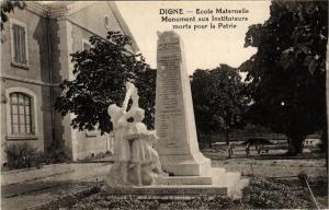 CPA DIGNE École Maternelle Monument aux Instituteurs (683484)