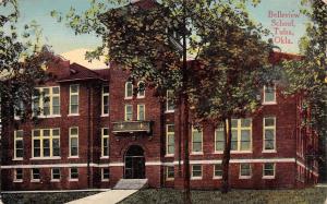 Oklahoma OK Postcard TULSA 1915 BELLEVIEW SCHOOL Building