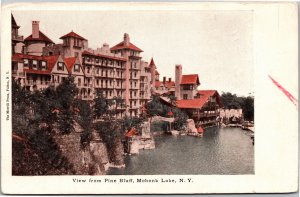 Postcard NY Mohonk Lake View from Pine Bluff