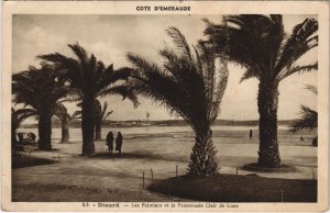 CPA Dinard Les Palmiers et la Promenade Clair de Lune (1236217)