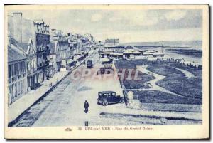 Old Postcard Luc Sur Mer Rue du Grand Orlent