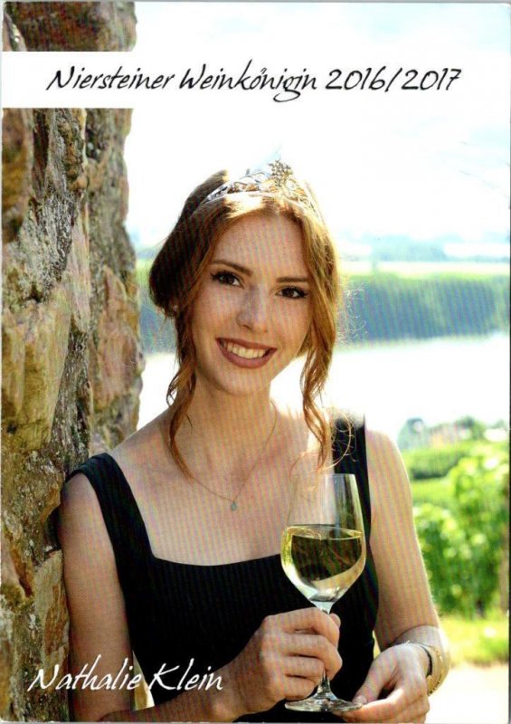 Germany  NIERSTEIN WINE QUEEN NATHALIE KLEIN  2016-2017 4X6 Event Advertisement