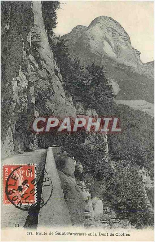 Old Postcard St. Pancras Road and the Dent de Crolles