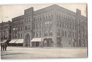 Mankato Minnesota MN Postcard 1907-1915 Saulpaugh Hotel and Mankato Commercial