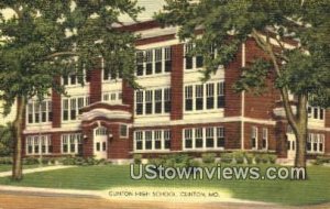 Clinton High School - Missouri MO Postcard
