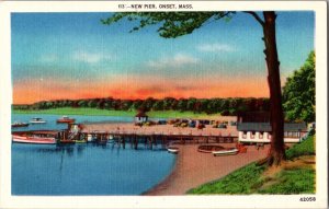 Vintage Postcard NEW PIER, ONSET, MASSachusetts MA JZ2