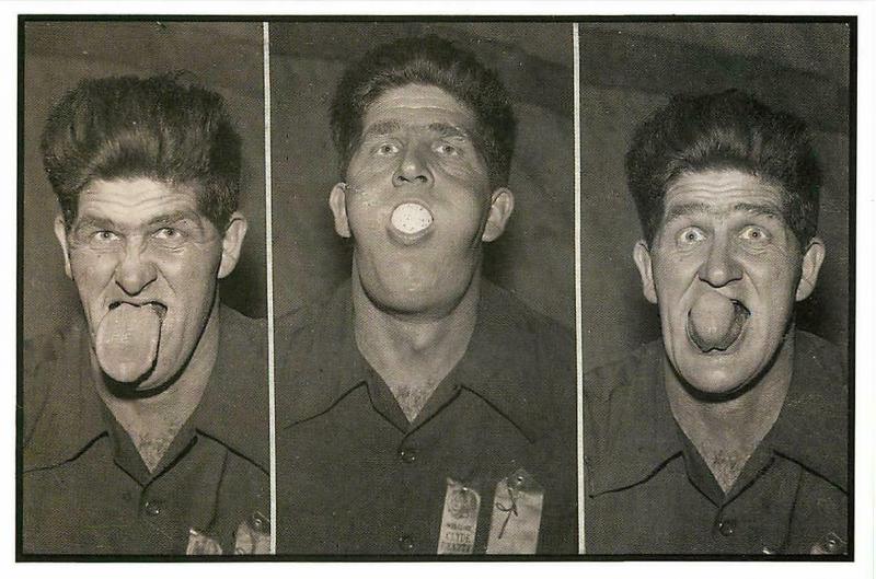Tongue and Mouth Contortionist Gurning Circus Sideshow Modern Postcard