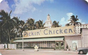 Miami Beach FL Pickin' Chicken Drive-Up Restaurant Postcard 