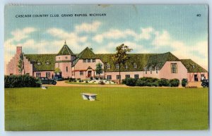 Grand Rapids Michigan Postcard Cascade Country Club Panoramic View 1949 Vintage