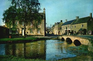 Postcard Norman Foundation Pulpet Pews Gloucestershire Church Shire England