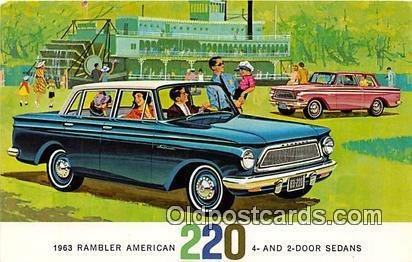 1963 Rambler American 220 4 & 2 Door Sedans Auto, Car Unused 