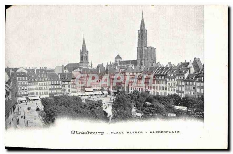 Postcard Old Strasbourg Place Kleber Kleberplatz