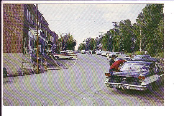 Main Street, Port Carling, Ontario, 50's Cars, Dated Aug/65