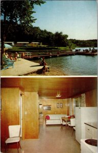 Darling's Resort, Lake of the Ozarks Linn Creek MO Vintage Postcard R56