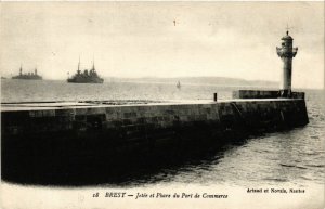 CPA BREST - Jetée et Phare du Port de Commerce (650306)