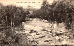 Maine Lisbon Falls Little River 1951