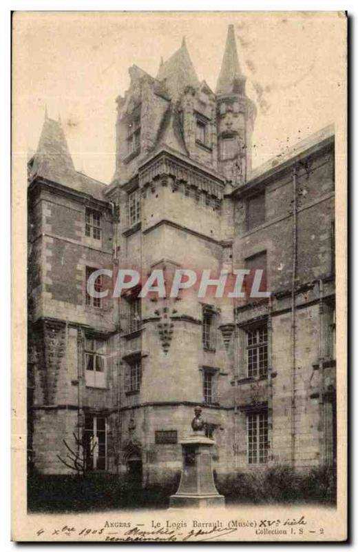 Angers Old Postcard Barrault the house (museum)