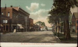 Westfield MA Elm St. From Arnold c1910 Postcard