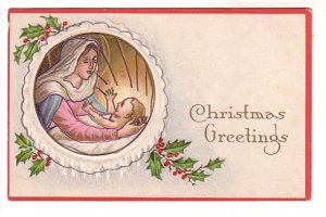 Mary and Infant Jesus, Christmas Greetings