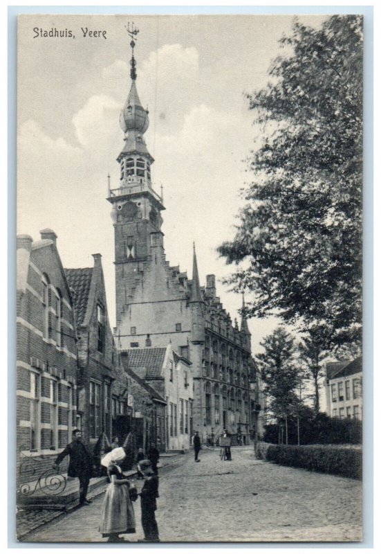 c1910 Stadhuis Veere Museum in Veere Netherlands Antique Unposted Postcard