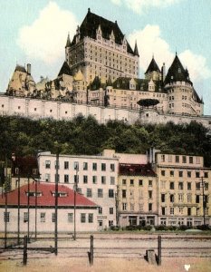 c1930 QUEBEC CANADA CHATEAU FRONTENAC RESORT HOTEL POSTCARD 43-91