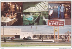 4-Views, Four Seasons Motor Inn, Swimming Pool, ALBUQUERQUE, New Mexico, 40-60s