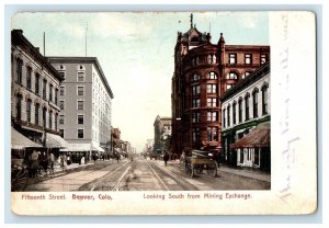 1907 Fifteenth Street Denver CO, Looking South From Mining Exchange Postcard