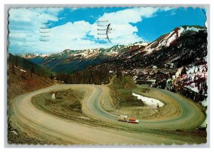 1977 Switchbacks Red Mountain Pass Colorado Vtg. Postcard Continental View Card