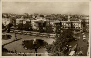 London England Street Scene Bird's Eye View Real Photo Po...