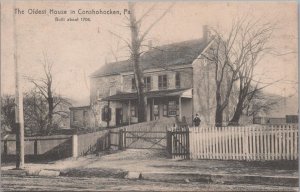 Postcard The Oldest House in  Conshohocken PA