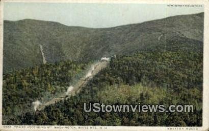 Trains Ascending in White Mountains, New Hampshire