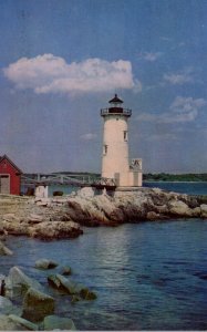 New Hampshire Portsmouth Harbor Fort Point Lighthouse