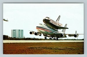 Kennedy Space Center FL-Florida, Columbia Space Shuttle, Chrome Postcard