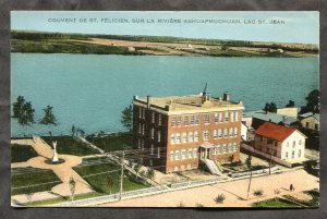 dc525 - LAC ST JEAN Quebec 1920s Convent Postcard