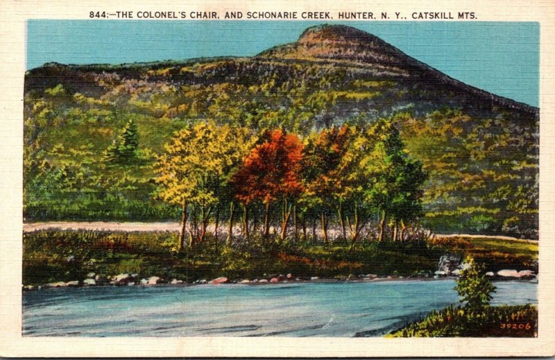 New York Catskills Hunter The Colonel's Chair and Schonarie Creek