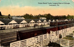 Pennsylvania Lancaster Union Stock Yards Largest East Of Chicago 1910