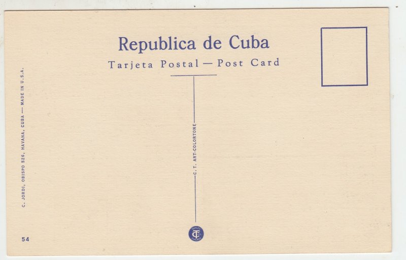 P1925 vintage postcard havana gulf ave from morro castle harbor etc unused