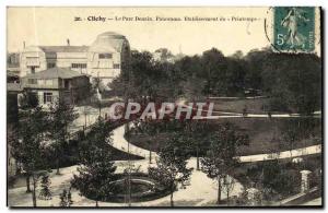 Old Postcard Clichy Parc Denain Panorama Establishment of Spring