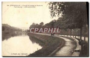 Old Postcard Chateaulin Way Hauling Road and Port Launay Nice walk