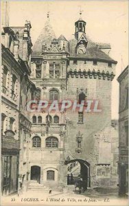 Old Postcard 55 loaches the city hall front view