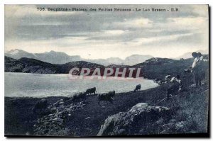 Old Postcard Dauphine Plateau des Petites Rousses Lake Besson