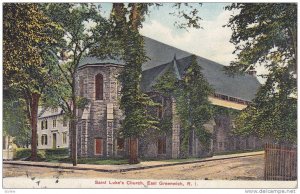 Street view showing Saint Luke's Church, East Greenwich, Rhode Island, PU-1908