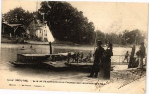 CPA LIBOURNE-Vapeur D'excursion Pour FRONSAC sur les Bords de L'Isle (176627)
