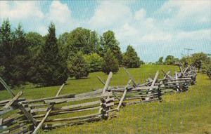 Rail Fence In Historic Kentucky Hodgenville Kentucky