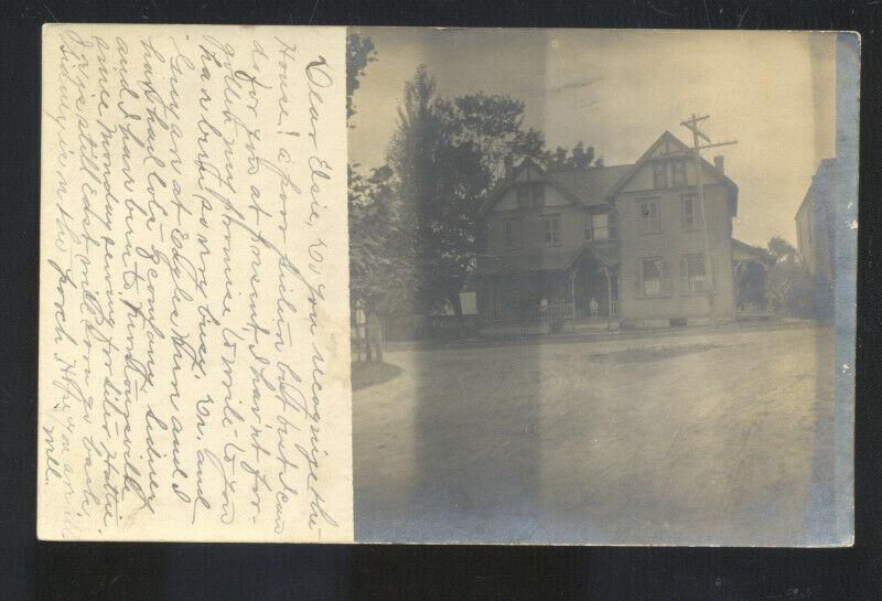 RPPC WARRENSBILLE PENNSYLVANIA PA. RESIDENCE 1907 VINTAGE REAL PHOTO POSTCARD