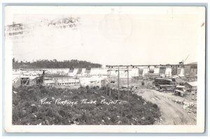 1973 Pine Portage Power Project Niagara Falls Ontario RPPC Photo Posted Postcard