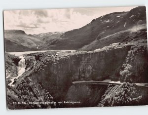 Postcard Flåmsbana Tunnels towards Reinungavatn Flåm Norway