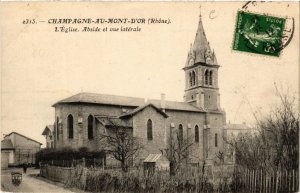 CPA CHAMPAGNE au MONT-d'OR Église.Abside et vue laterale. (443886)