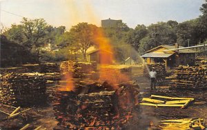 Making Coal at Jack Daniel's Lynchburg Tennessee, USA Brewery PU Unknown 